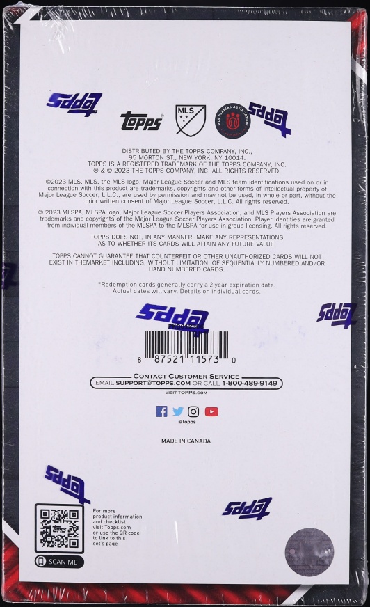 2023 Topps MLS Major League Soccer Hobby Box, 24ct Packs - Photo 2