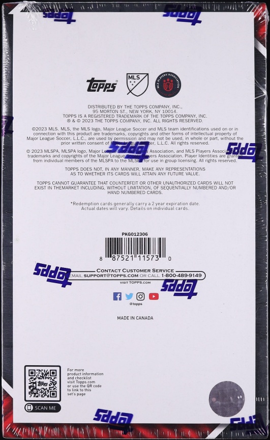 2023 Topps MLS Major League Soccer Hobby Box, 24ct Packs - Photo 2