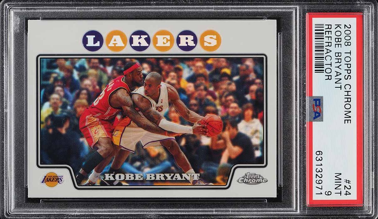 2008 Topps Basketball Kobe Bryant w/ LeBron James #24 PSA 10 GEM