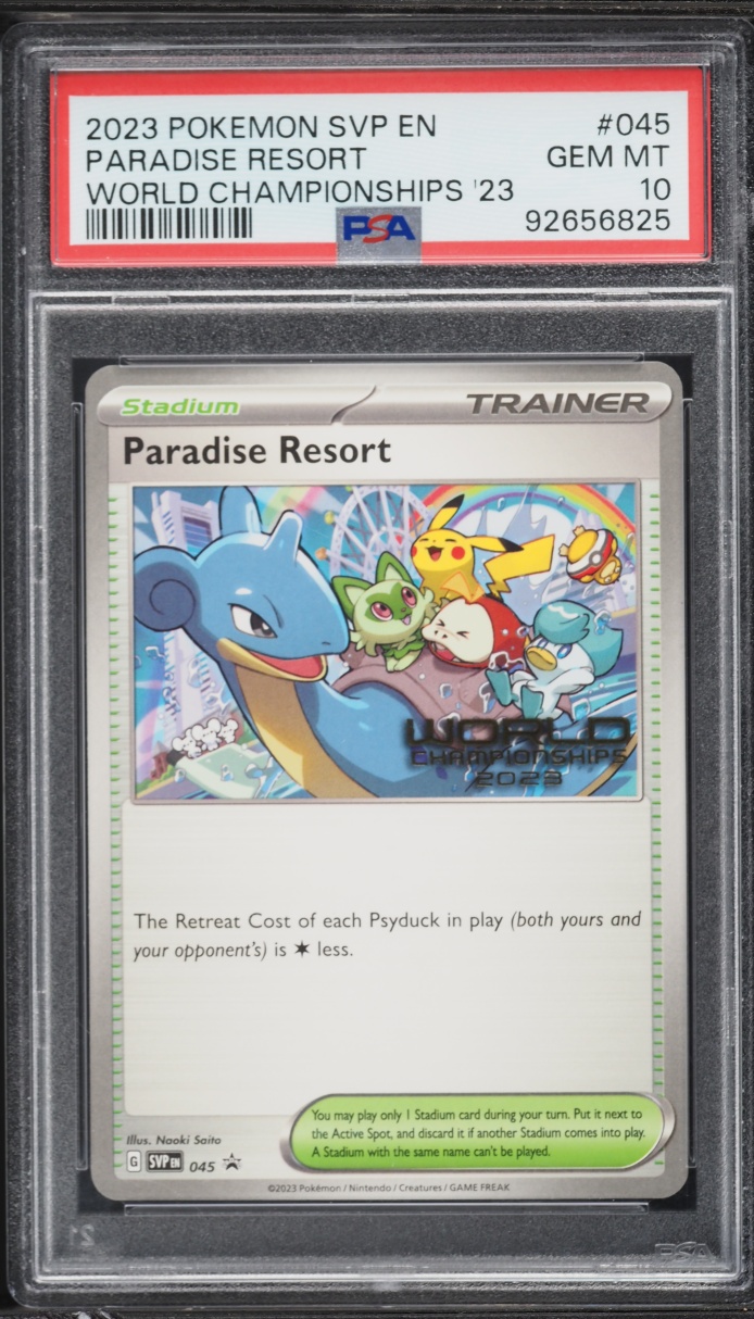 2023 Pokemon Scarlet & Violet Promo World Championships Paradise Resort #45 PSA 10 GEM MINT