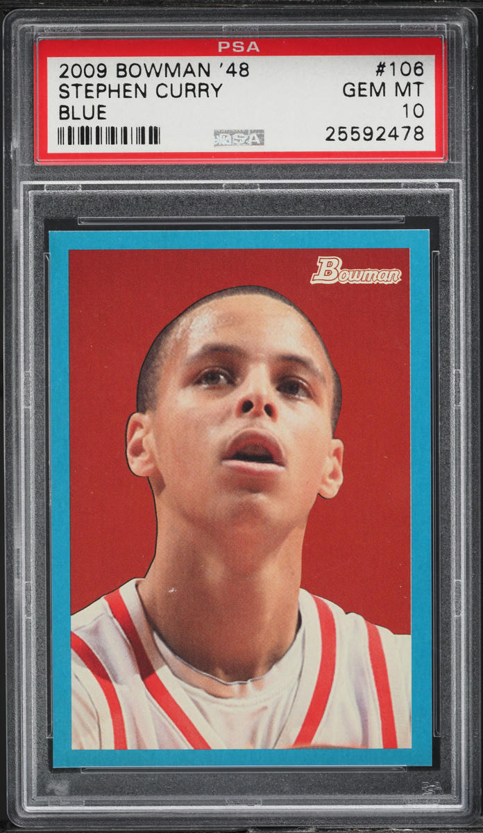 2009 Bowman '48 Blue Stephen Curry /1948 #106 PSA 10 GEM MINT