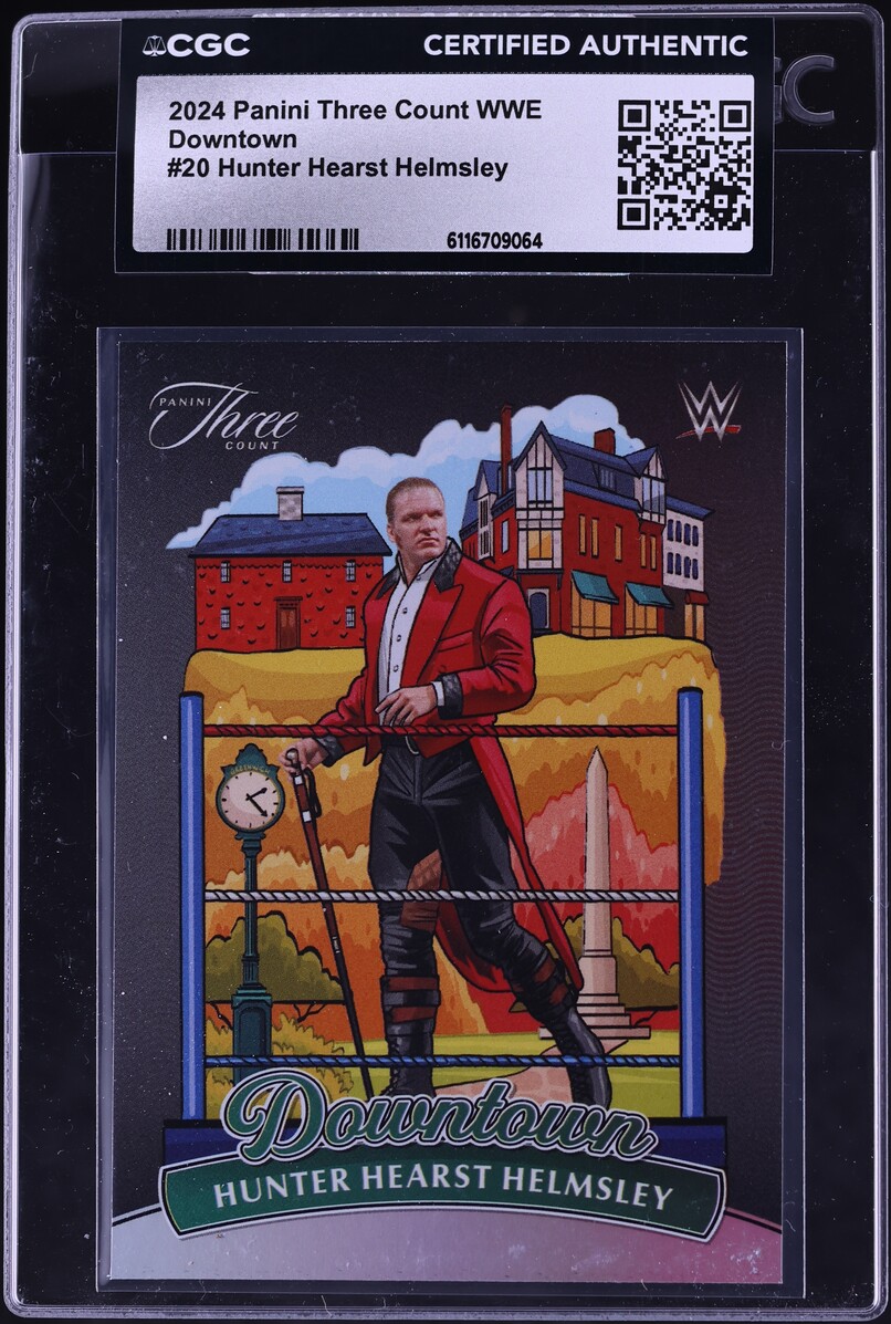 2024 Panini Three Count WWE Downtown Hunter Hearst Helmsley #20 CGC AUTH