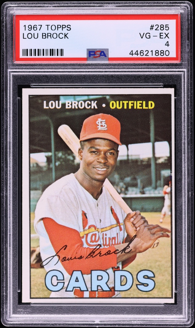 1967 Topps Lou Brock #285 PSA 4 VGEX