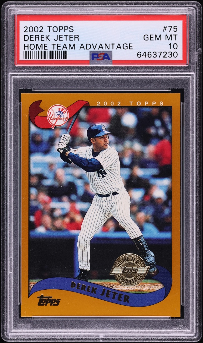 2002 Topps Home Team Advantage Derek Jeter #75 PSA 10 GEM MINT