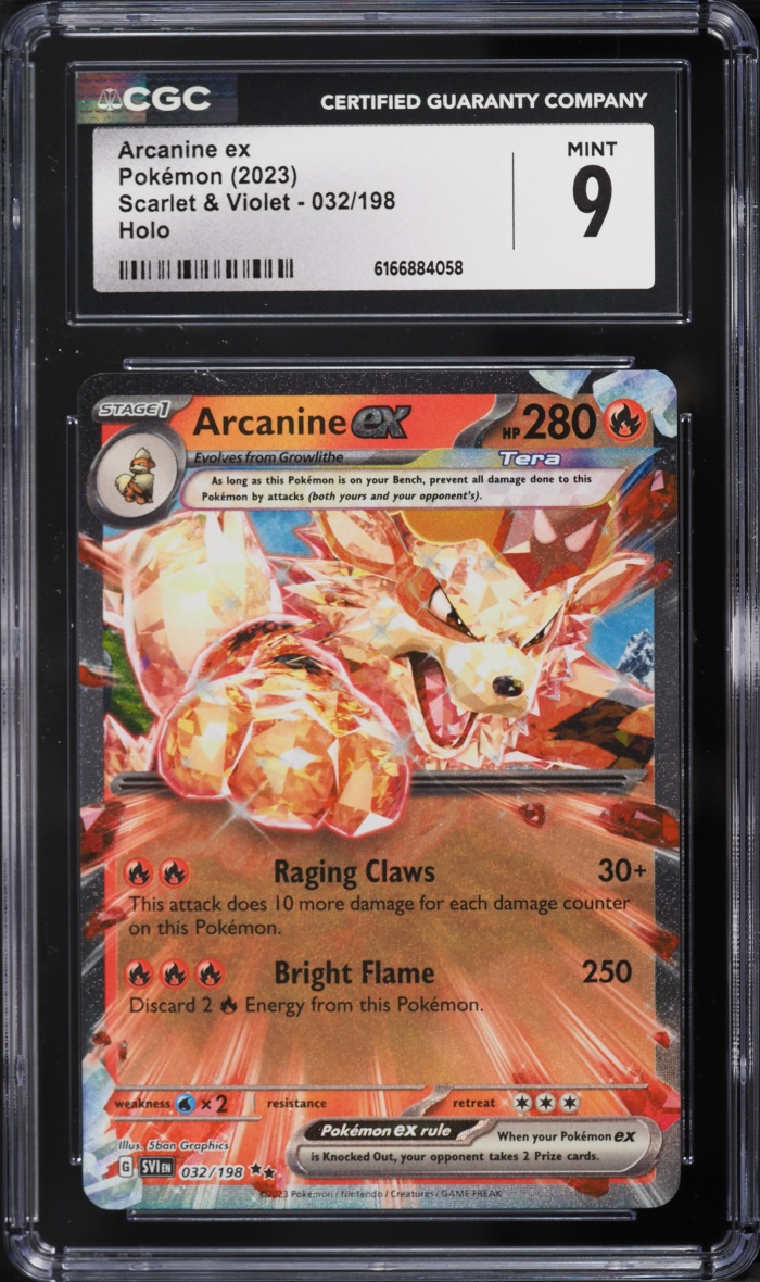 2023 Pokemon Scarlet & Violet Holo Arcanine EX #32 CGC 9 MINT
