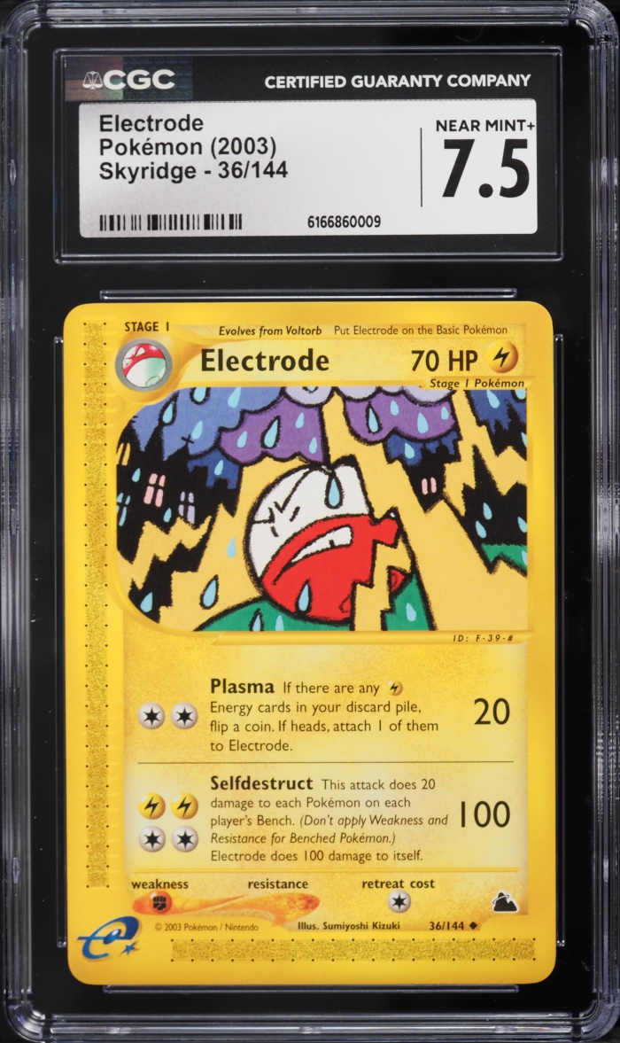 2003 Pokemon Skyridge Electrode #36 CGC 7.5 NRMT+