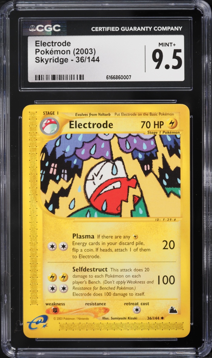 2003 Pokemon Skyridge Electrode #36 CGC 9.5 MINT+