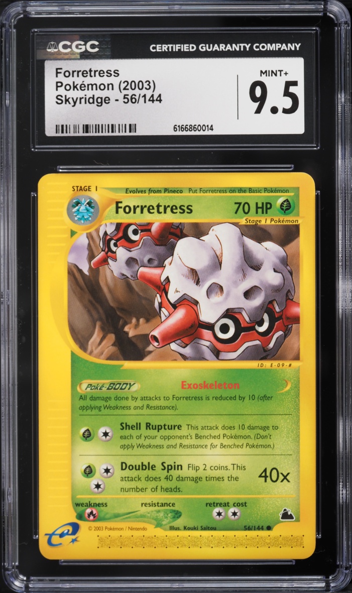 2003 Pokemon Skyridge Forretress #56 CGC 9.5 MINT+