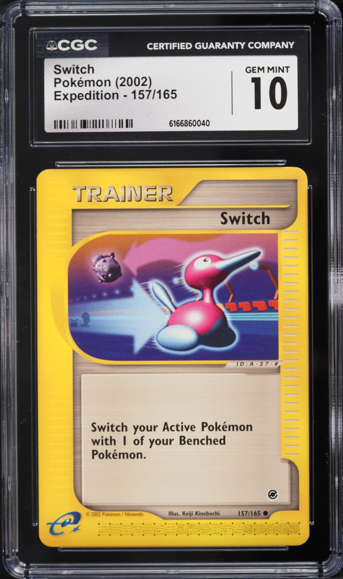 2002 Pokemon Expedition Switch #157 CGC 10 GEM MINT