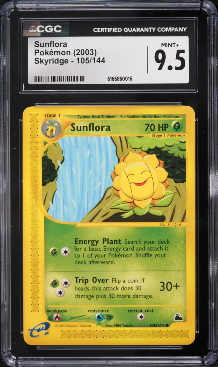 2003 Pokemon Skyridge Sunflora #105 CGC 9.5 MINT+
