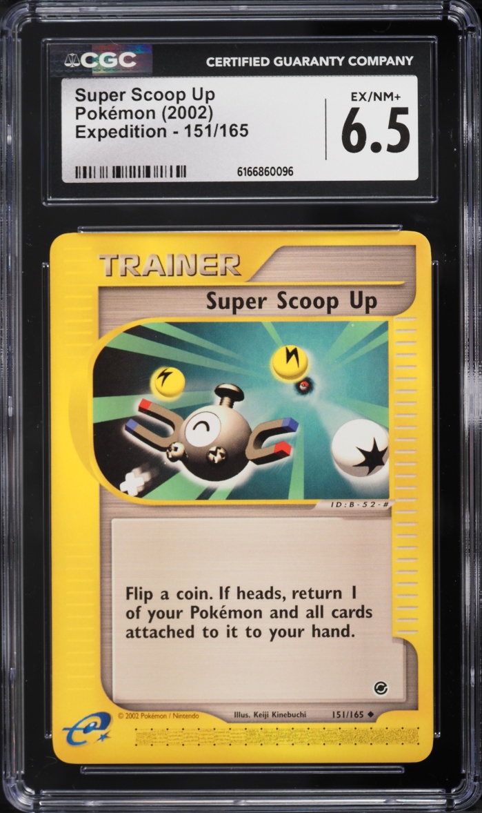 2002 Pokemon Expedition Super Scoop Up #151 CGC 6.5 EXMT+