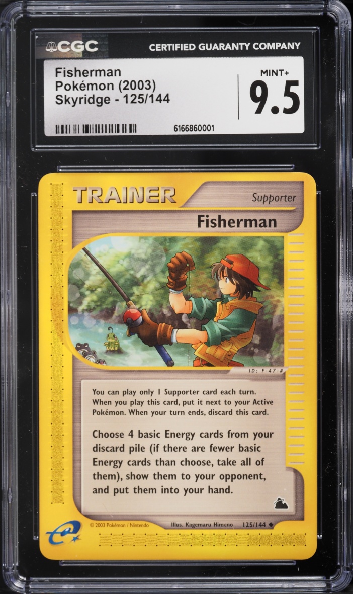 2003 Pokemon Skyridge Fisherman #125 CGC 9.5 MINT+