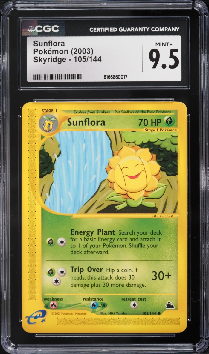 2003 Pokemon Skyridge Sunflora #105 CGC 9.5 MINT+
