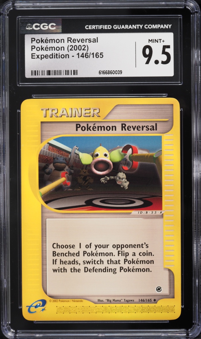 2002 Pokemon Expedition Base Set Pokemon Reversal #146 CGC 9.5 MINT+