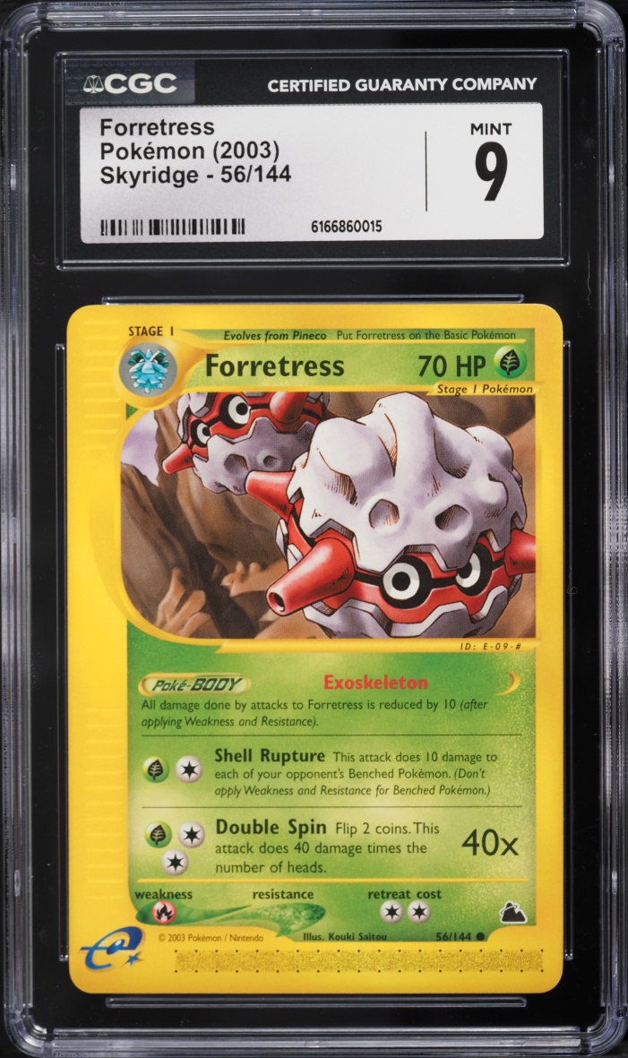 2003 Pokemon Skyridge Forretress #56 CGC 9 MINT