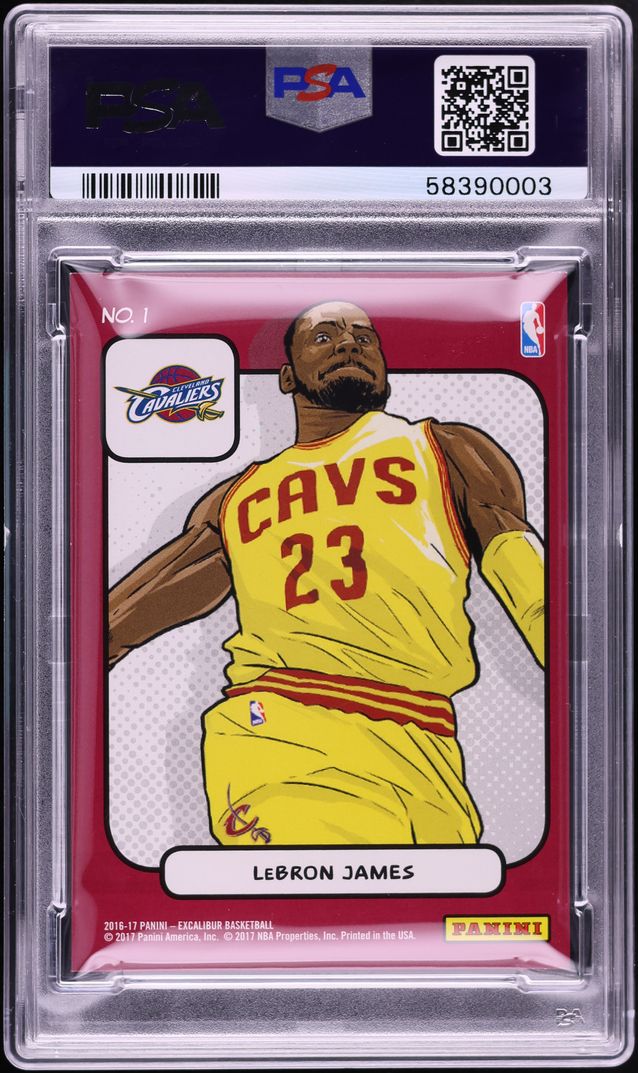 2016 Panini Excalibur Kaboom! LeBron James #1 PSA 8 NM-MT
