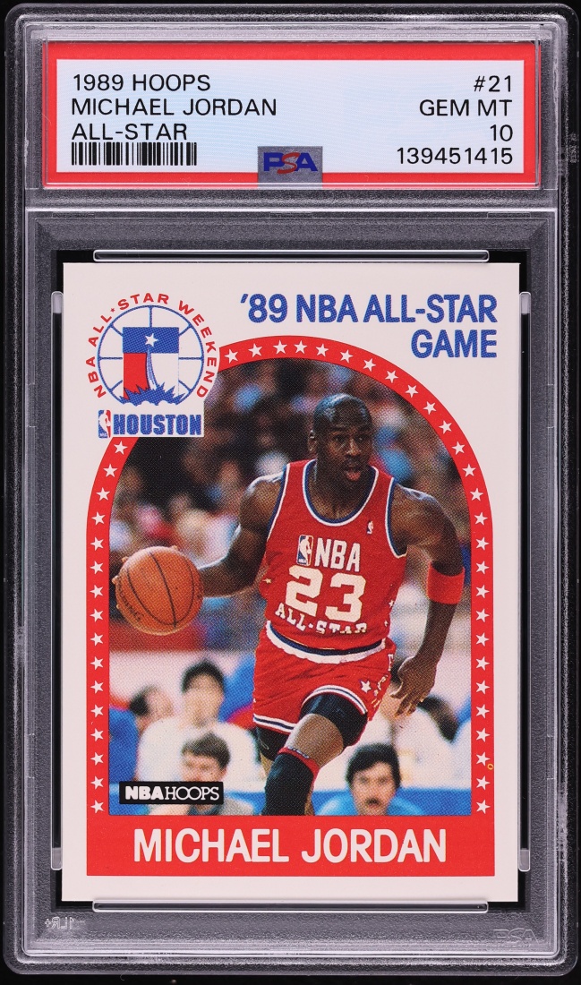 1989 Hoops All Star Michael Jordan #21 PSA 10 GEM MINT