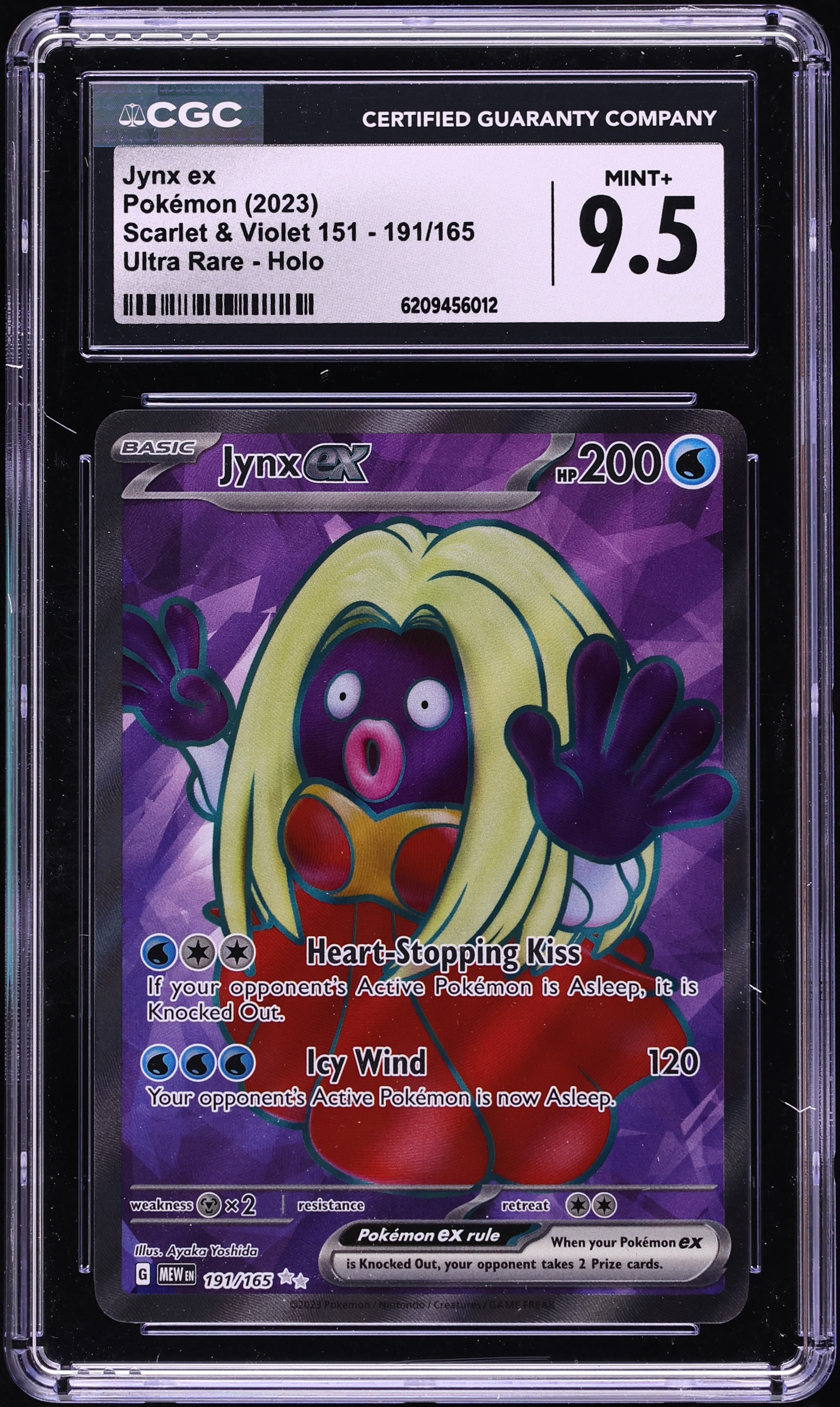 2023 Pokemon Scarlet & Violet 151 Full Art Jynx EX #191 CGC 9.5 MINT+