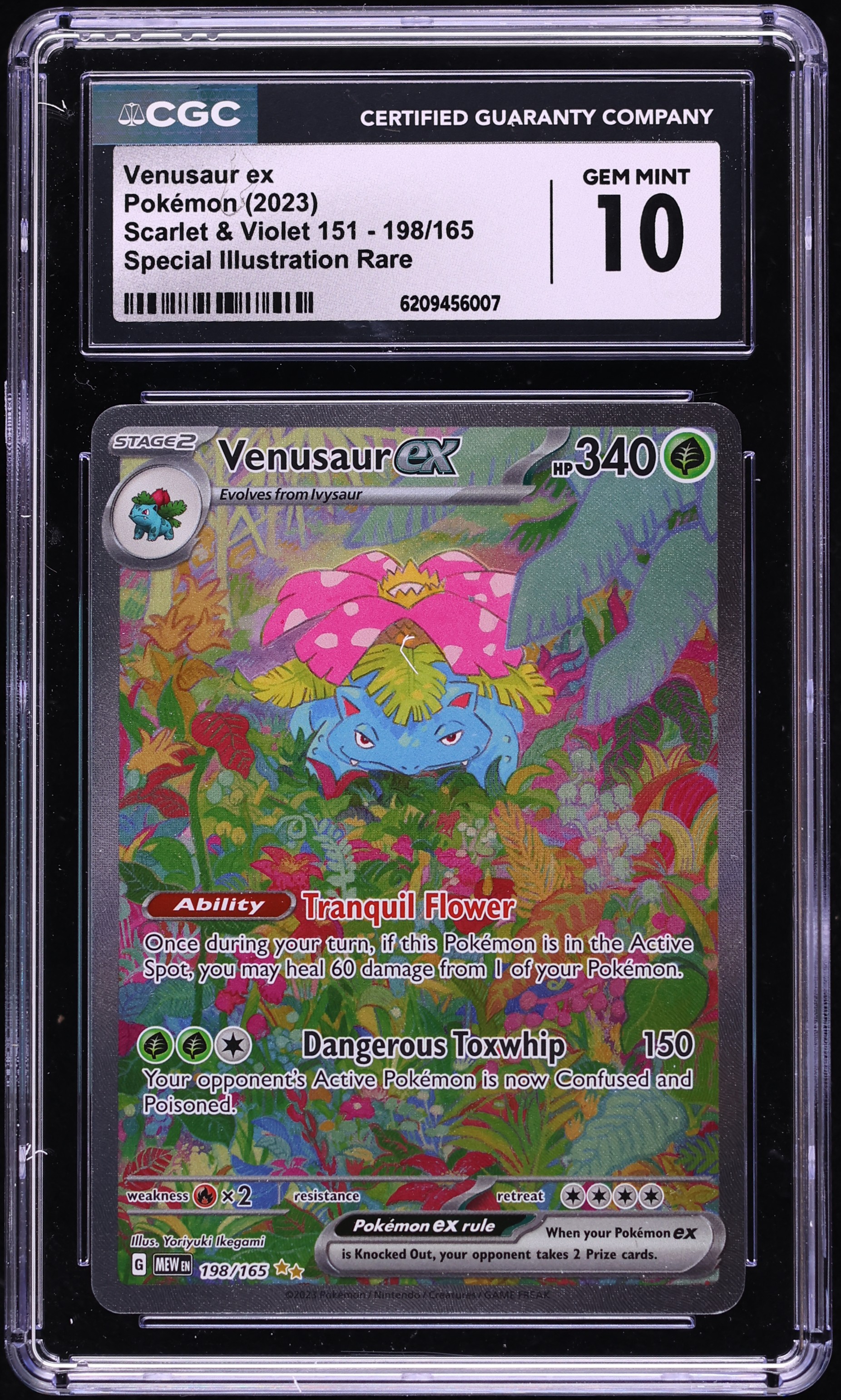 2025 Pokemon Scarlet & Violet 151 SIR Venusaur EX #198 CGC 10 GEM MINT
