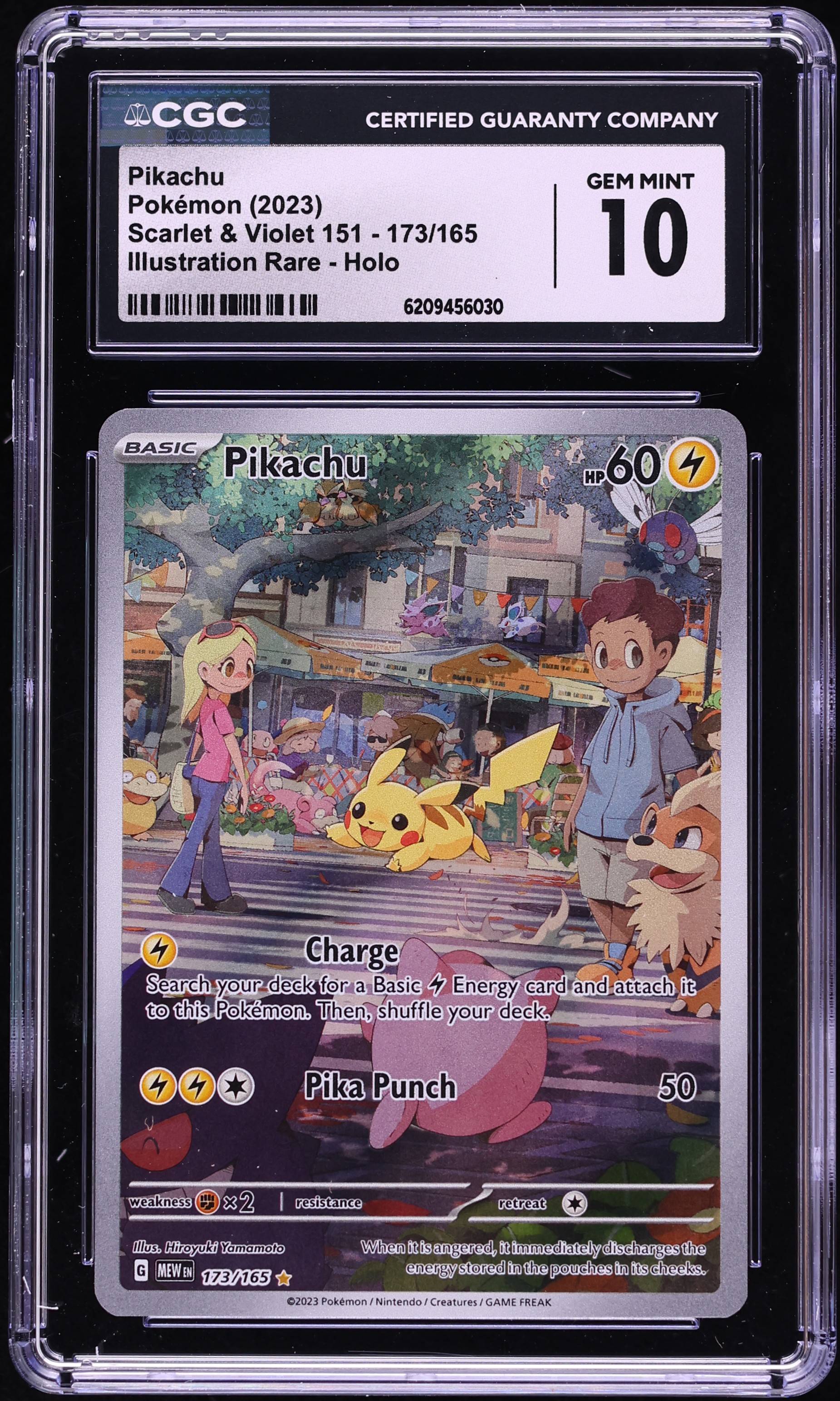 2023 Pokemon Scarlet & Violet 151 IR Pikachu #173 CGC 10 GEM MINT