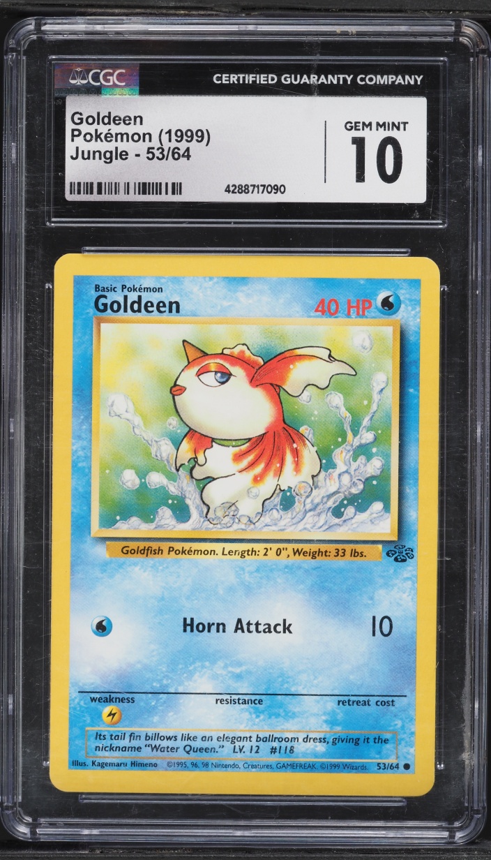 1999 Pokemon Jungle Goldeen #53 CGC 10 GEM MINT