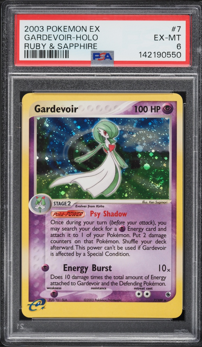 2003 Pokemon EX Ruby & Sapphire Holo Gardevoir #7 PSA 6 EXMT