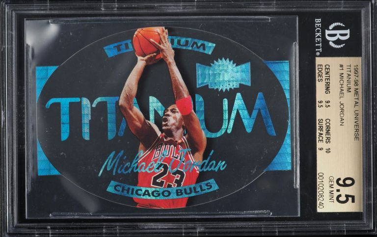 1997 Metal Universe Michael Jordan #23 PSA 9 MINT on Fanatics Collect