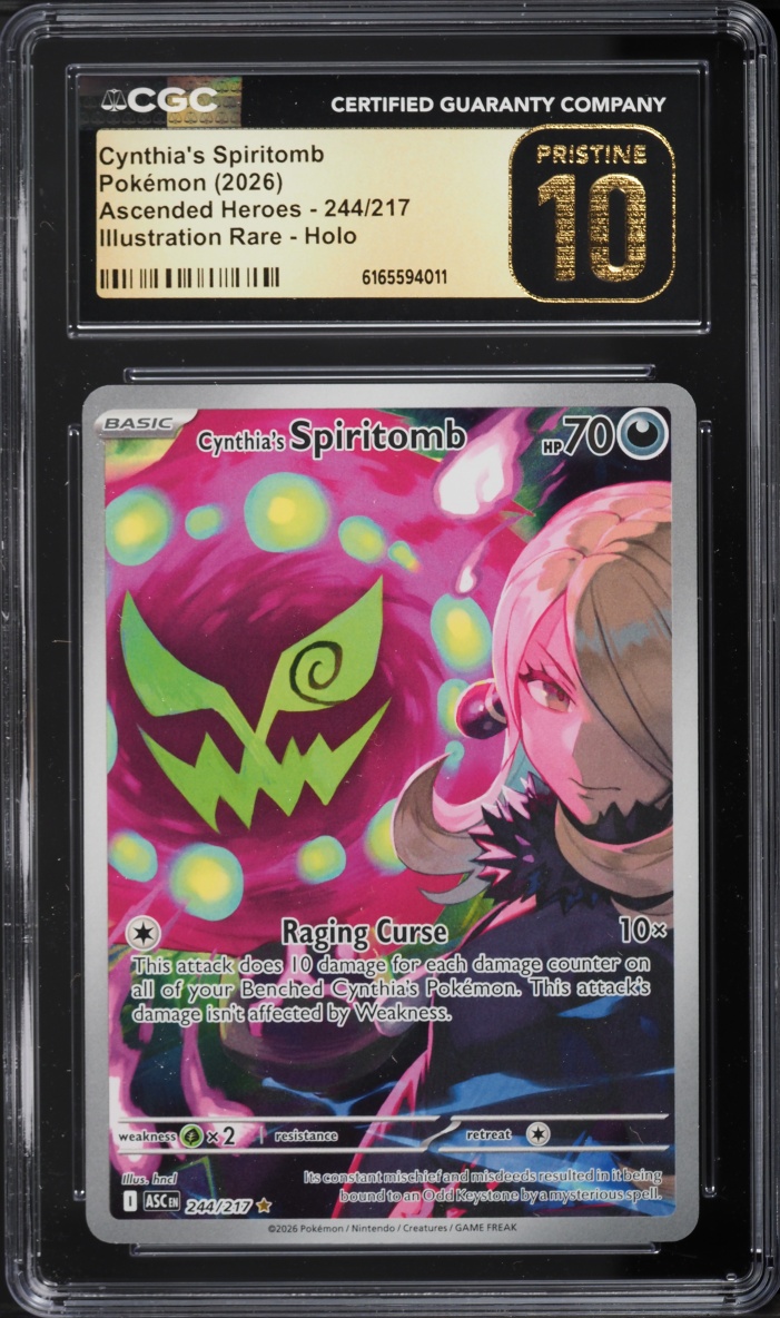 2026 Pokemon Mega Evolution Ascended Heroes IR Cynthia's Spiritomb #244 CGC 10 PRISTINE