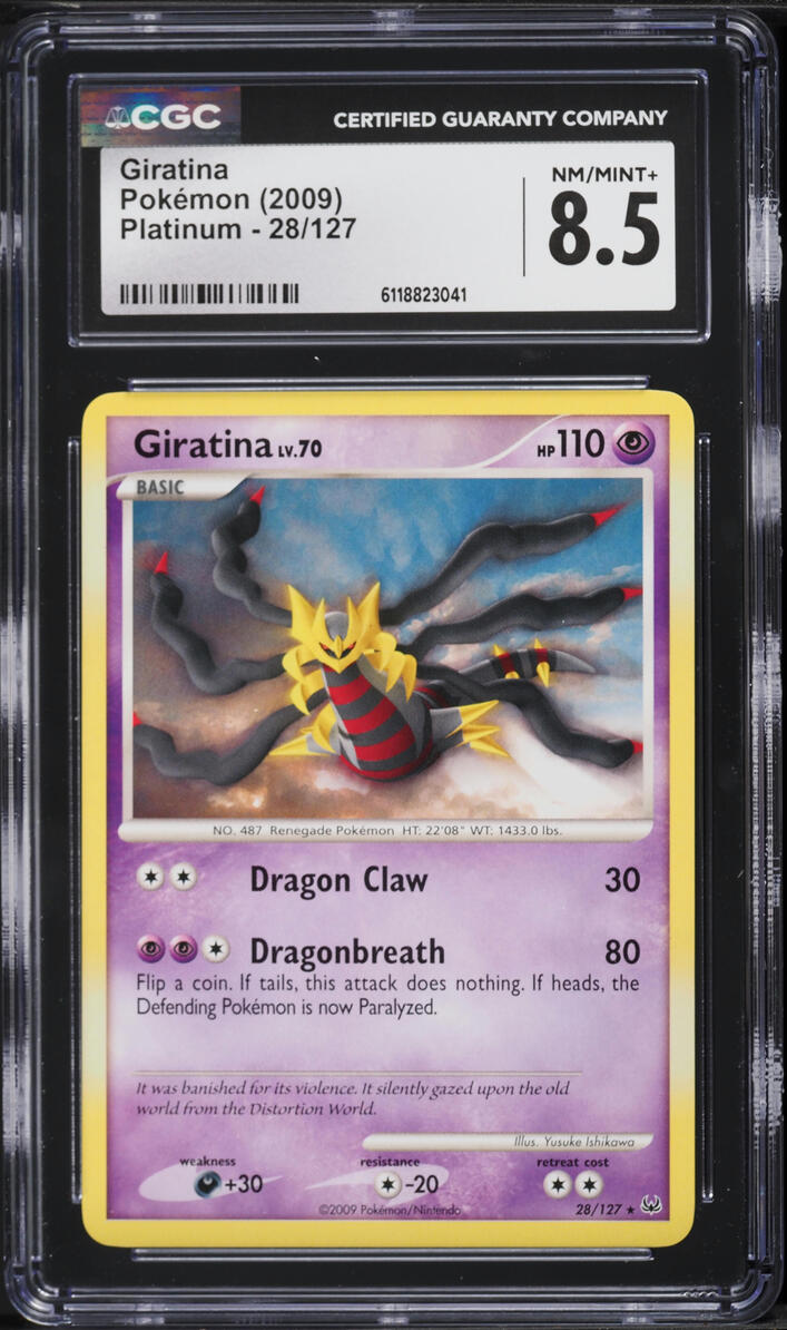 2009 Pokemon Platinum Giratina #28 CGC 8.5 NM-MT+