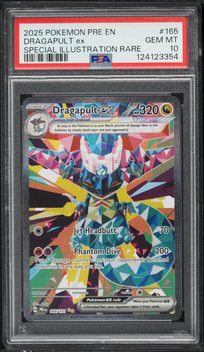 2025 Pokemon Scarlet & Violet Prismatic Evolutions SIR Dragapult EX #165 PSA 10 GEM MINT