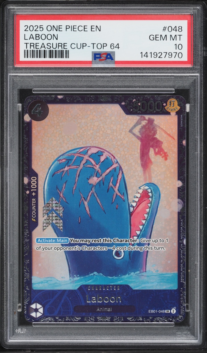 2025 One Piece Promo Treasure Cup Top 64 Laboon #EB01-048 PSA 10 GEM MINT