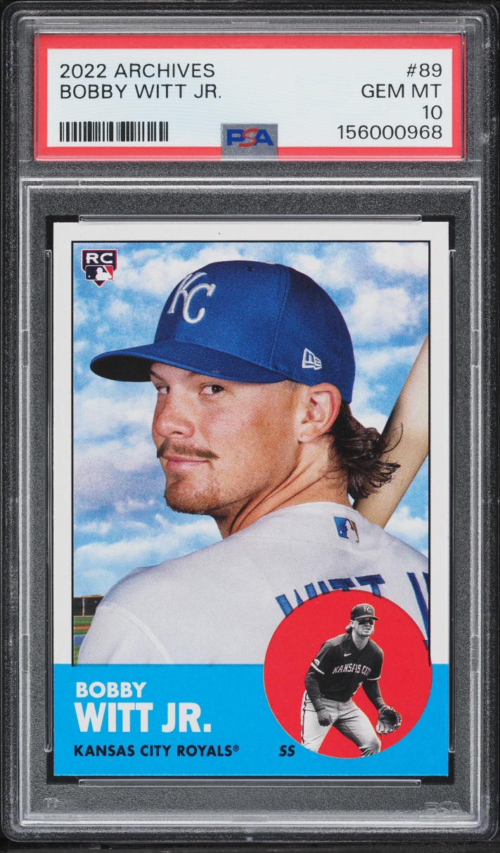2022 Topps Archives Bobby Witt Jr. ROOKIE #89 PSA 10 GEM MINT