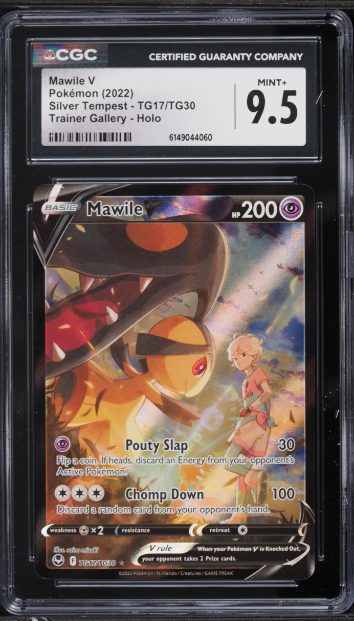 2022 Pokemon Sword & Shield Silver Tempest CHR Mawile V #TG17 CGC 9.5 MINT+