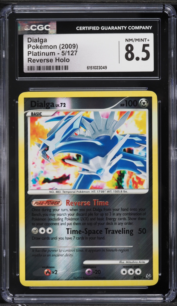 2009 Pokemon Platinum Reverse Holo Dialga #5 CGC 8.5 NM-MT+