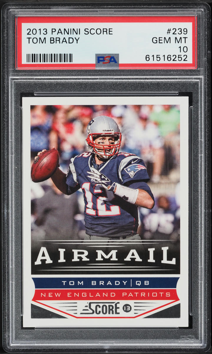 2013 Score Football Tom Brady #239 PSA 10 GEM MINT