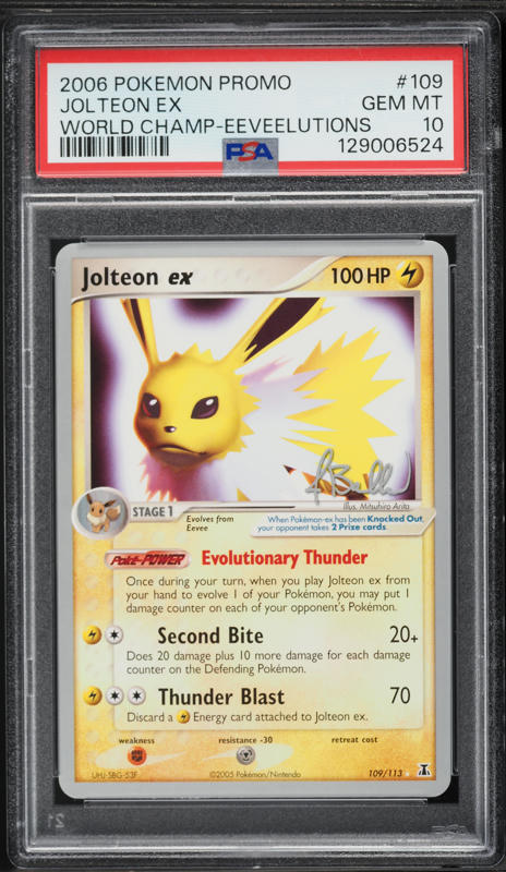 2005 Pokemon EX Delta Species Holo Jolteon EX #109 CGC 10 GEM MINT
