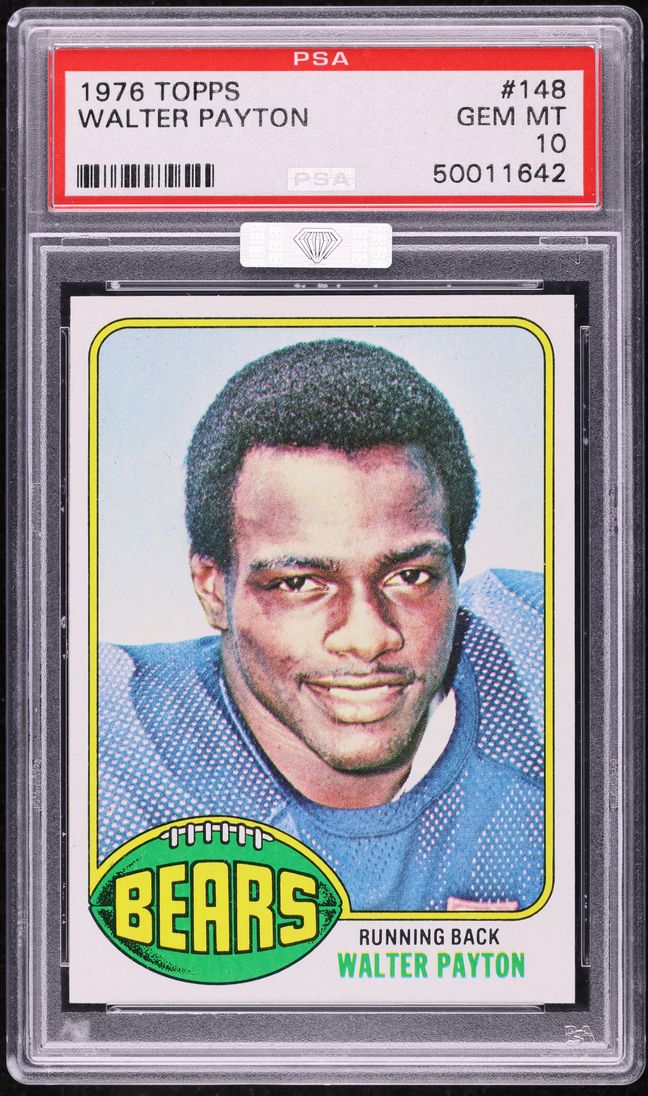 1976 Topps Football Walter Payton ROOKIE RC #148 MBA PSA 10 GEM MINT (PWCC-A)