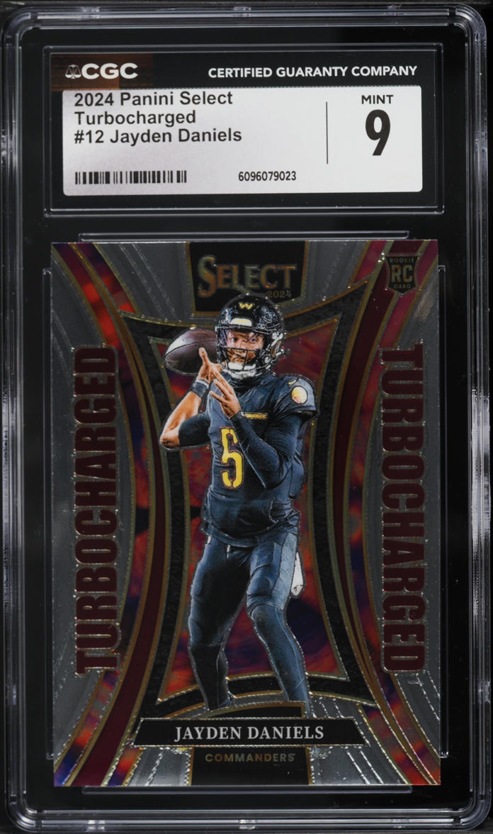 2024 Select Turbocharged Jayden Daniels ROOKIE #12 CGC 9 MINT