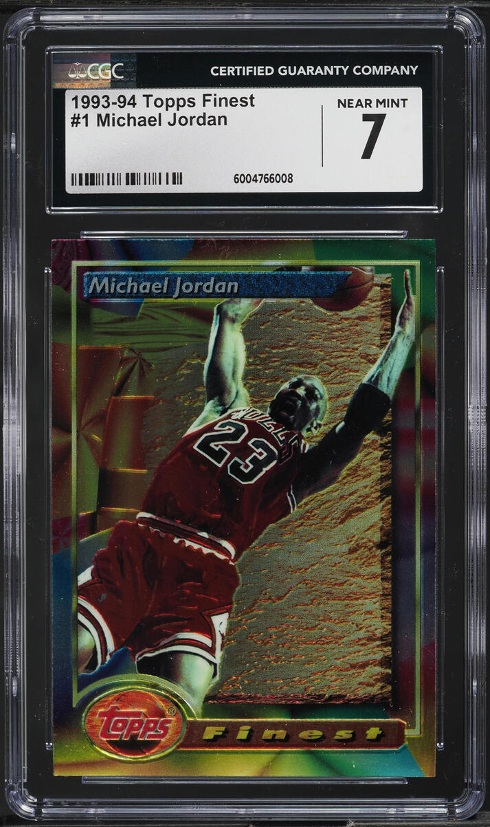 1993 Finest Basketball Michael Jordan #1 CGC 7 NRMT