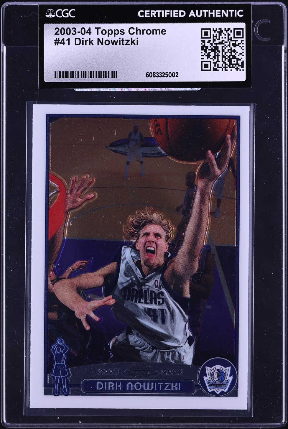 2003 Topps Chrome Dirk Nowitzki #41 CGC AUTH