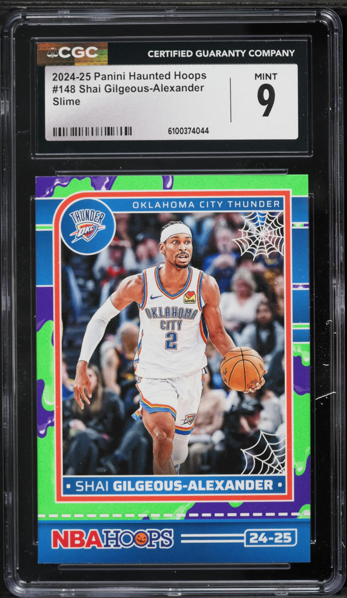 2024 Haunted Hoops Slime Shai Gilgeous-Alexander #148 CGC 9 MINT