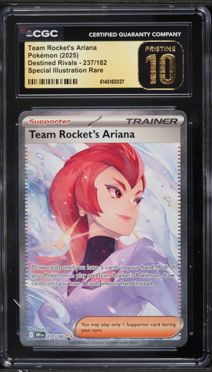 2025 Pokemon Scarlet & Violet Destined Rivals SIR Team Rocket's Ariana #237 CGC 10 PRISTINE