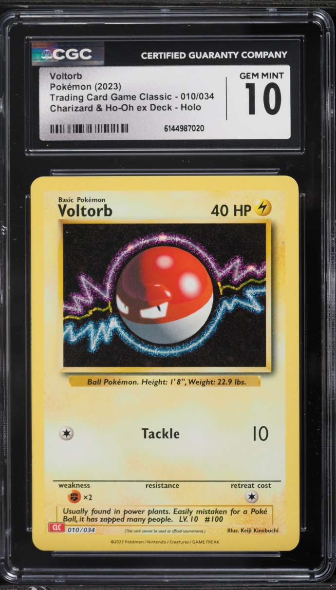 2023 Pokemon TCG Classic Collection Holo Voltorb #10 CGC 10 GEM MINT