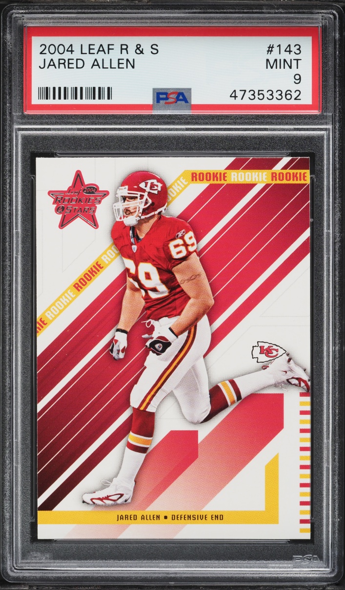2004 Leaf Rookies & Stars Jared Allen ROOKIE #143 PSA 9 MINT