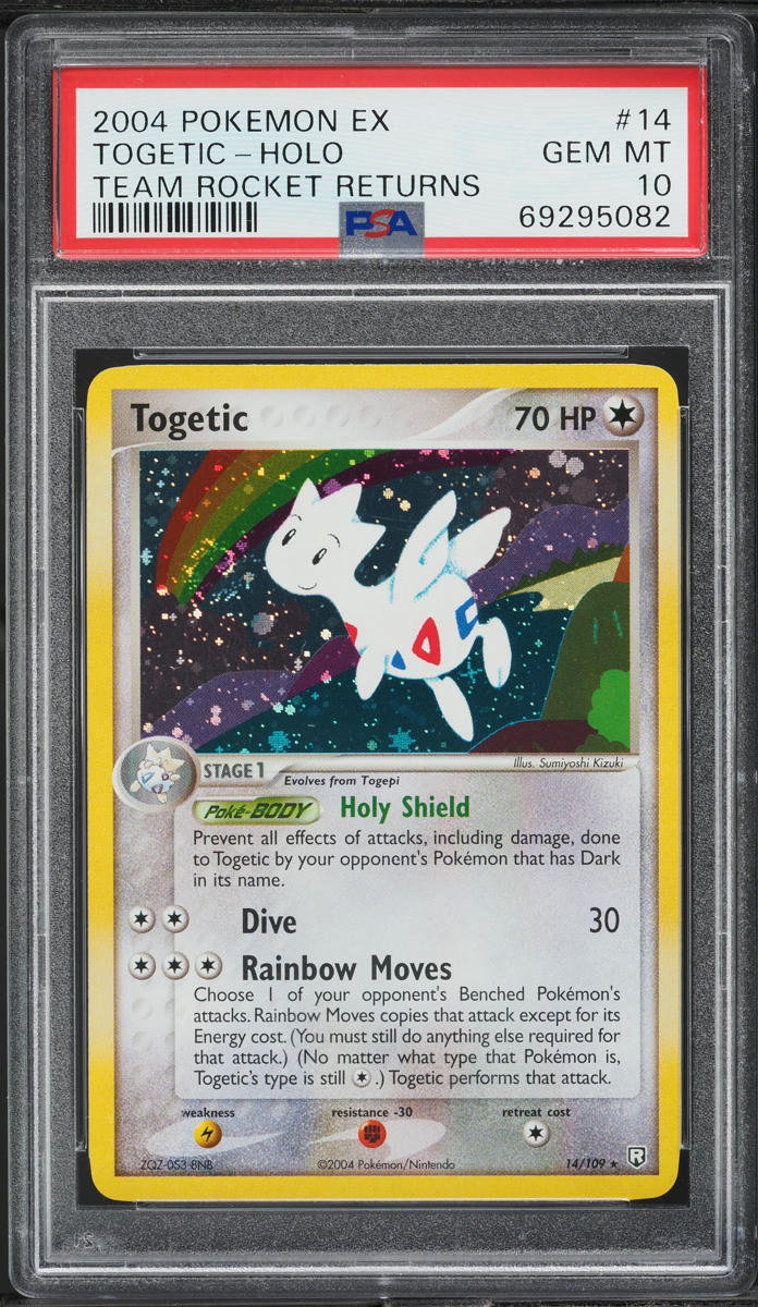 2004 Pokemon EX Team Rocket Returns Holo Togetic #14 PSA 10 GEM MINT