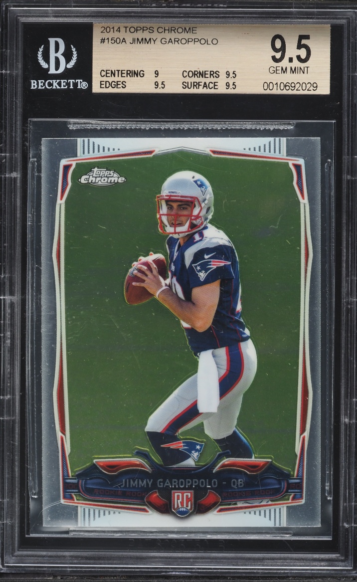 2014 Topps Chrome Jimmy Garoppolo ROOKIE #150 BGS 9.5 GEM MINT