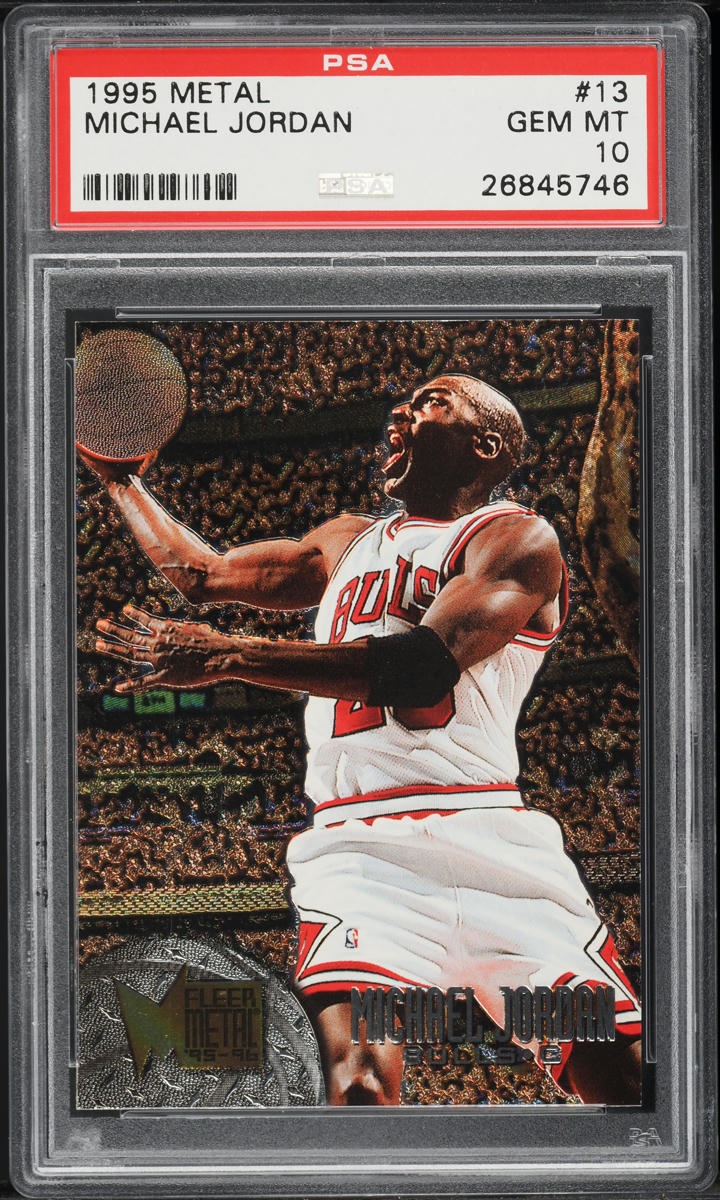 1995 Metal Basketball Michael Jordan #13 PSA 10 GEM MINT