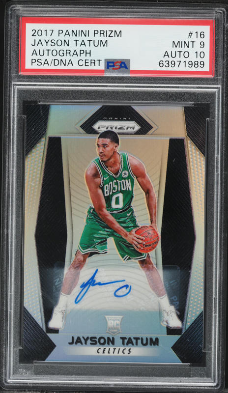 2020 Panini Prizm Flashback Fast Break Jayson Tatum #9 PSA 10 GEM