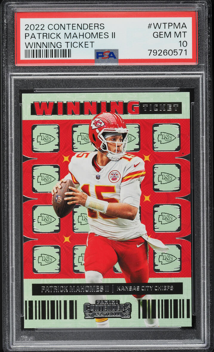 2022 Panini Contenders Winning Ticket Patrick Mahomes II #WTPMA PSA 10 GEM MINT