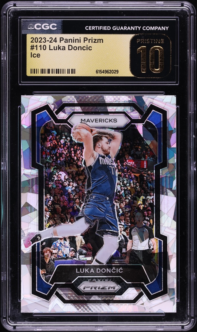 2023 Panini Prizm Ice Luka Doncic #110 CGC 10 PRISTINE